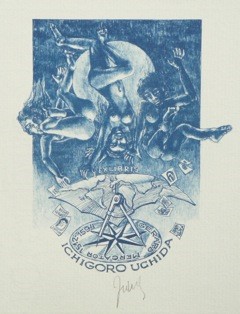 Ichigoro Uchida/exlibris in Zincografie opus 14