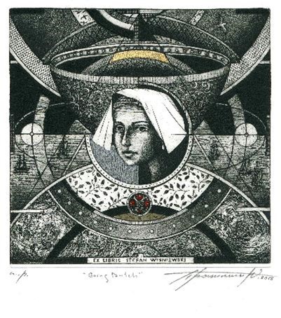 Ets/ aquatint en mezzotint van Yulia Protsyshyn (UKR) uit 2018