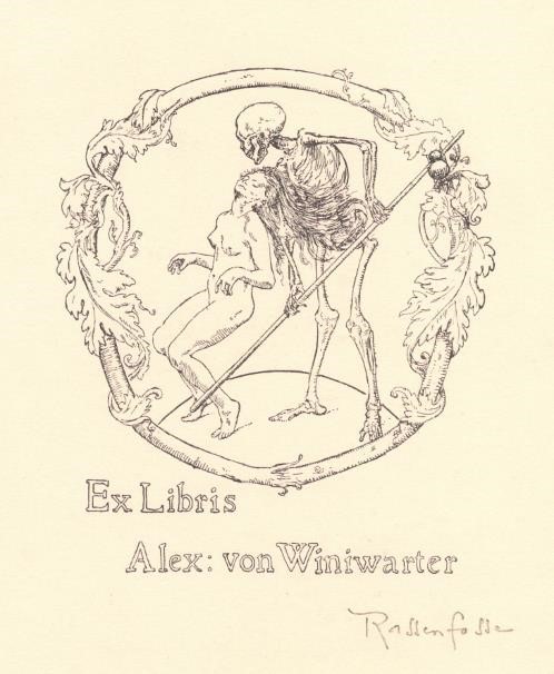 Ex libris van Armand Rassenfosse (B)