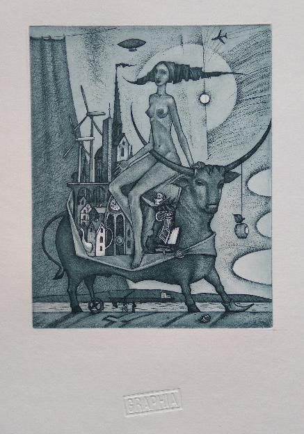 ‘Abduction of Europe’ - ets/ aquatint - 2020